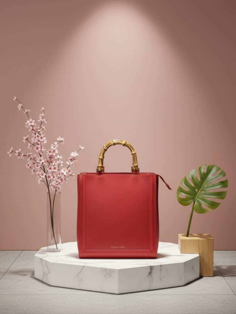 Trina Turk Bold Red Shoulder Bag